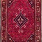 Handmade Josheghan carpet, Kashan, Lachak and Bergamot design