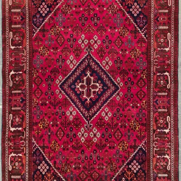 Handmade Josheghan carpet, Kashan, Lachak and Bergamot design