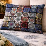 Blue Square Pattern-نقشة مربعات أزرق