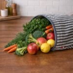 Fabric Fruit & Vegetable Basket-سلة فواكه وخضروات قماشية